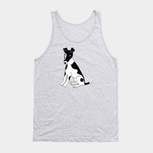 Black and White Fox Terrier Tank Top